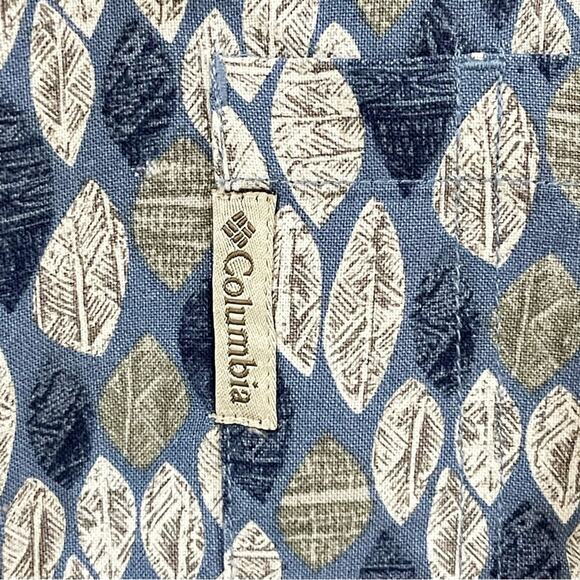 Columbia Blue and Gray Casual Button Down Shirt Short Sleeves Men’s size XXL - Picture 4 of 9